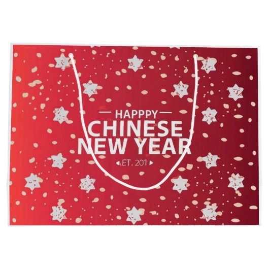 Chinees Nieuwjaar cadeau Groot Cadeauzakje (Achterkant)