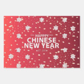 Chinees Nieuwjaar cadeau Inpakpapier Vel (Voorkant)