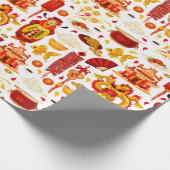 Chinees nieuwjaar cadeaupapier (Hoek)