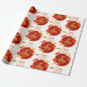 Chinees nieuwjaar cadeaupapier (Uitgerold)