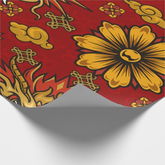 Chinees nieuwjaar cadeaupapier (Hoek)