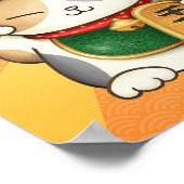 Chinees Nieuwjaar Calico Lucky Cat Poster (Hoek)