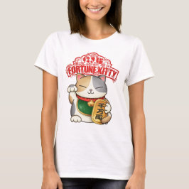 Chinees Nieuwjaar Calico Lucky Cat T-shirt