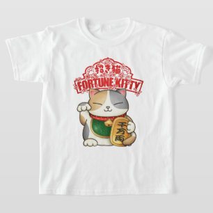 Chinees Nieuwjaar Calico Lucky Cat T-shirt