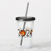 Chinees Nieuwjaar Cartoon Dragon Acryl Drinkbeker (Achterkant)