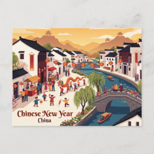 Chinees Nieuwjaar, China Briefkaart