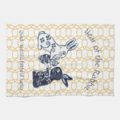 Chinees nieuwjaar dierentuin dierentuin theedoek (Horizontaal)