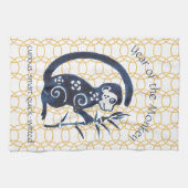 Chinees nieuwjaar dierminimumaantal apen dierdiere theedoek (Horizontaal)