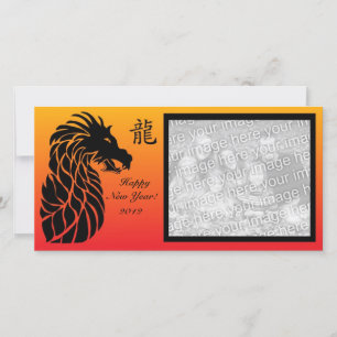 Chinees Nieuwjaar draak foto kaart