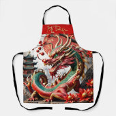 Chinees Nieuwjaar Dragon 2024 AP02 Schort (Voorkant)