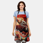 Chinees Nieuwjaar Dragon 2024 AP03 Schort (Gedragen)