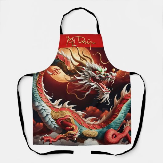 Chinees Nieuwjaar Dragon 2024 AP03 Schort (Voorkant)