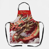 Chinees Nieuwjaar Dragon 2024 AP05 Schort (Voorkant)