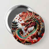 Chinees Nieuwjaar Dragon 2024 But02 Ronde Button 4,0 Cm (Voorkant /achterkant)