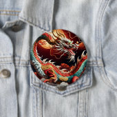 Chinees Nieuwjaar Dragon 2024 But03 Ronde Button 4,0 Cm (In situ)