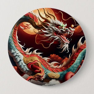 Chinees Nieuwjaar Dragon 2024 But03 Ronde Button 4,0 Cm