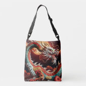 Chinees Nieuwjaar Dragon 2024 CBBag03 Crossbody Tas (Achterkant)