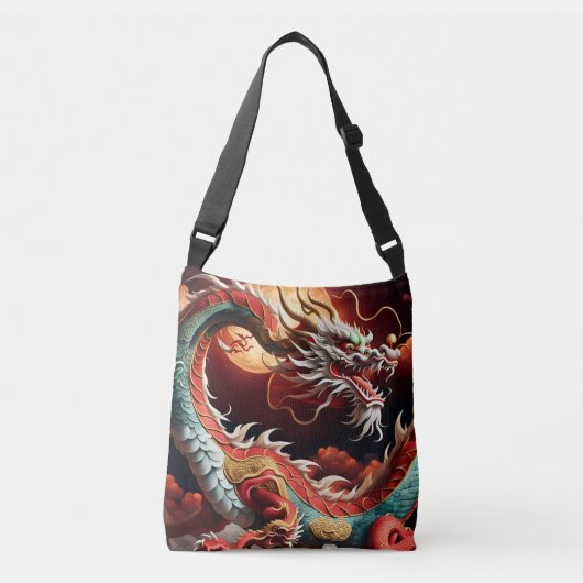 Chinees Nieuwjaar Dragon 2024 CBBag03 Crossbody Tas (Voorkant)