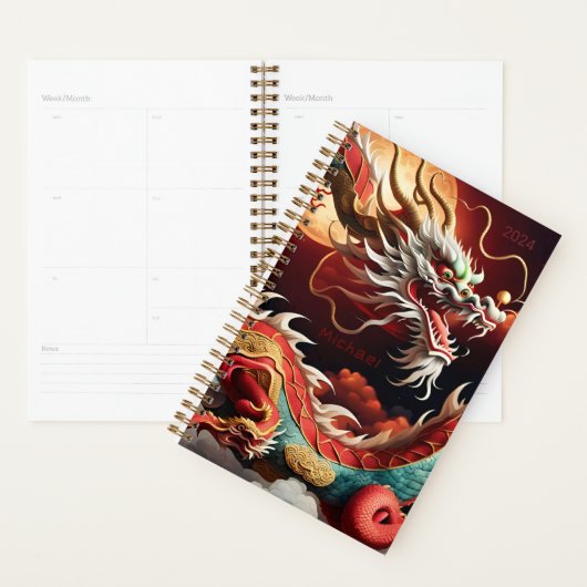 Chinees Nieuwjaar Dragon 2024 gepersonaliseerde SP Planner (Display)