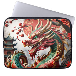 Chinees Nieuwjaar Dragon 2024 LaptopS02 Laptop Sleeve