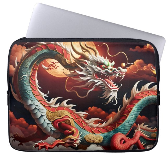 Chinees Nieuwjaar Dragon 2024 LaptopS03 Laptop Sleeve (Voorkant)