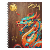 Chinees Nieuwjaar Dragon 2024 Monogram N Notitieboek (Voorkant)
