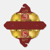 Chinees Nieuwjaar Dragon 2024 "papier-cut" TOFB Bedankdoosjes (Uitgevouwen)