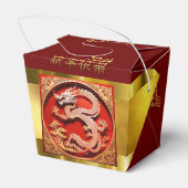 Chinees Nieuwjaar Dragon 2024 "papier-cut" TOFB Bedankdoosjes (Achterkant)