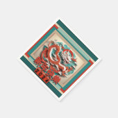 Chinees Nieuwjaar Dragon 2024 PPN04 Servet (Hoek)