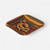 Chinees Nieuwjaar Dragon 2024 PPP02 Papieren Bordje (Gebogen)