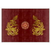 Chinees Nieuwjaar Dragon 2024 versierd CB2 Snijplank (Voorkant)