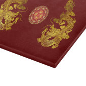 Chinees Nieuwjaar Dragon 2024 versierd CB2 Snijplank (Hoek)