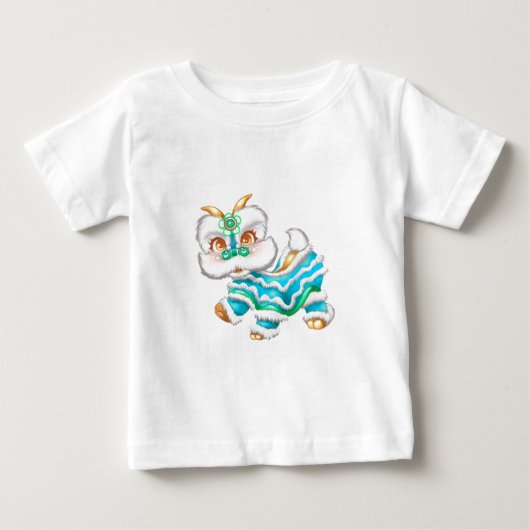 Chinees nieuwjaar Dragon Baby Blue (Voorkant)