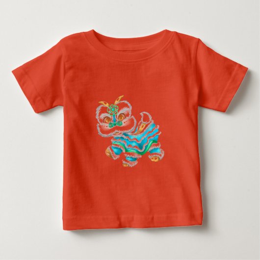 Chinees nieuwjaar Dragon Baby Blue (Voorkant)