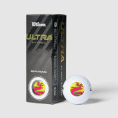 Chinees nieuwjaar Dragon Fractal Golf Ball Golfballen (Verpakking)
