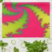 Chinees nieuwjaar Dragon Fractal Kitchen Towel Theedoek (Gevouwen)