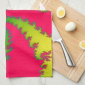 Chinees nieuwjaar Dragon Fractal Kitchen Towel Theedoek (Quarter Fold)