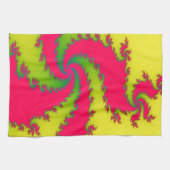 Chinees nieuwjaar Dragon Fractal Kitchen Towel Theedoek (Horizontaal)