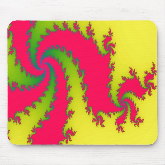Chinees nieuwjaar Dragon Fractal Mousepad Muismat (Voorkant)