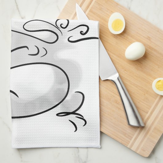 Chinees Nieuwjaar Dragon Origineel Schilderij KT2 Theedoek (Quarter Fold)