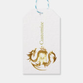 Chinees Nieuwjaar Dragon Thunder_Cove Cadeaulabel (Achterkant)