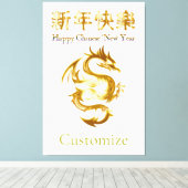 Chinees Nieuwjaar Dragon Thunder_Cove Canvas Afdruk (Insitu (Houten vloer))