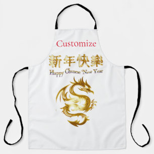 Chinees Nieuwjaar Dragon Thunder_Cove Schort