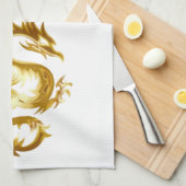 Chinees Nieuwjaar Dragon Thunder_Cove Theedoek (Quarter Fold)