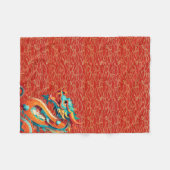 Chinees Nieuwjaar Dragon versierd patroon FB Fleece Deken (Voorkant (Horizontaal))