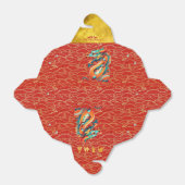 Chinees Nieuwjaar Dragon versierd patroon TOFB Bedankdoosjes (Uitgevouwen)