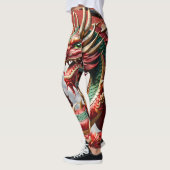 Chinees Nieuwjaar Dragon Zodiac Verjaardag Leg02 Leggings (Links)