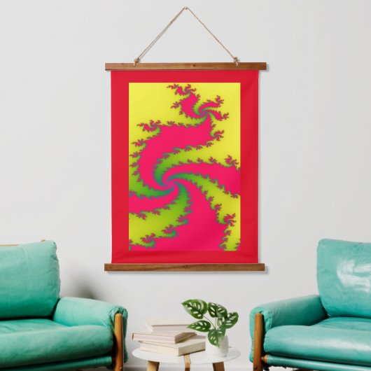 Chinees nieuwjaar drakenfractal hangend wandkleed (Woonkamer)