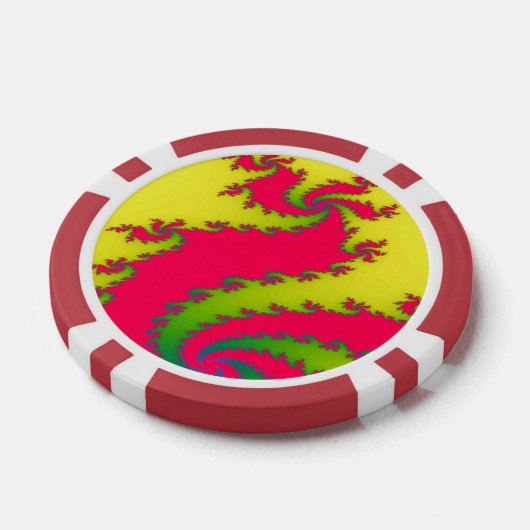 Chinees nieuwjaar drakenfractal poker chips