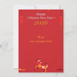 Chinees Nieuwjaar Feestdagenkaart